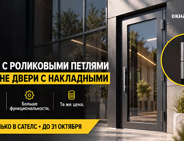 Дверь с роликовыми петлями по цене двери с накладными!